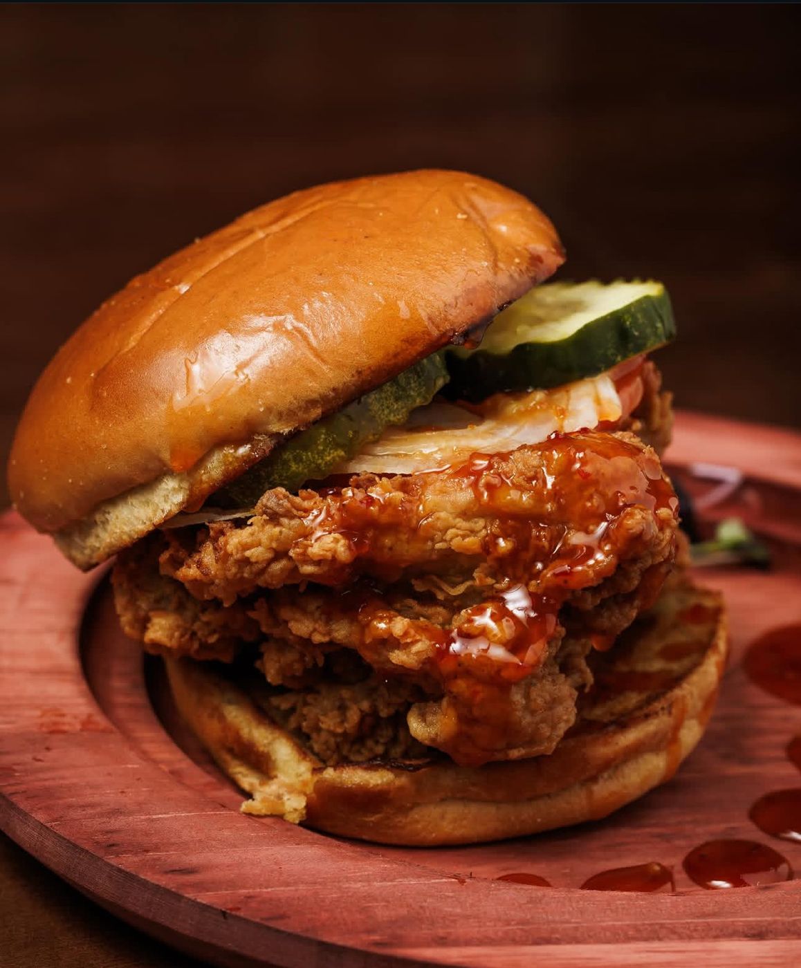 Hot honey chicken sandwich